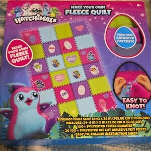 Hatchimals Make Your Own Fleece Quilt - Multicolor